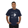 'Life Sounds Better on Vinyl' Men's T-Shirt, close-up detail