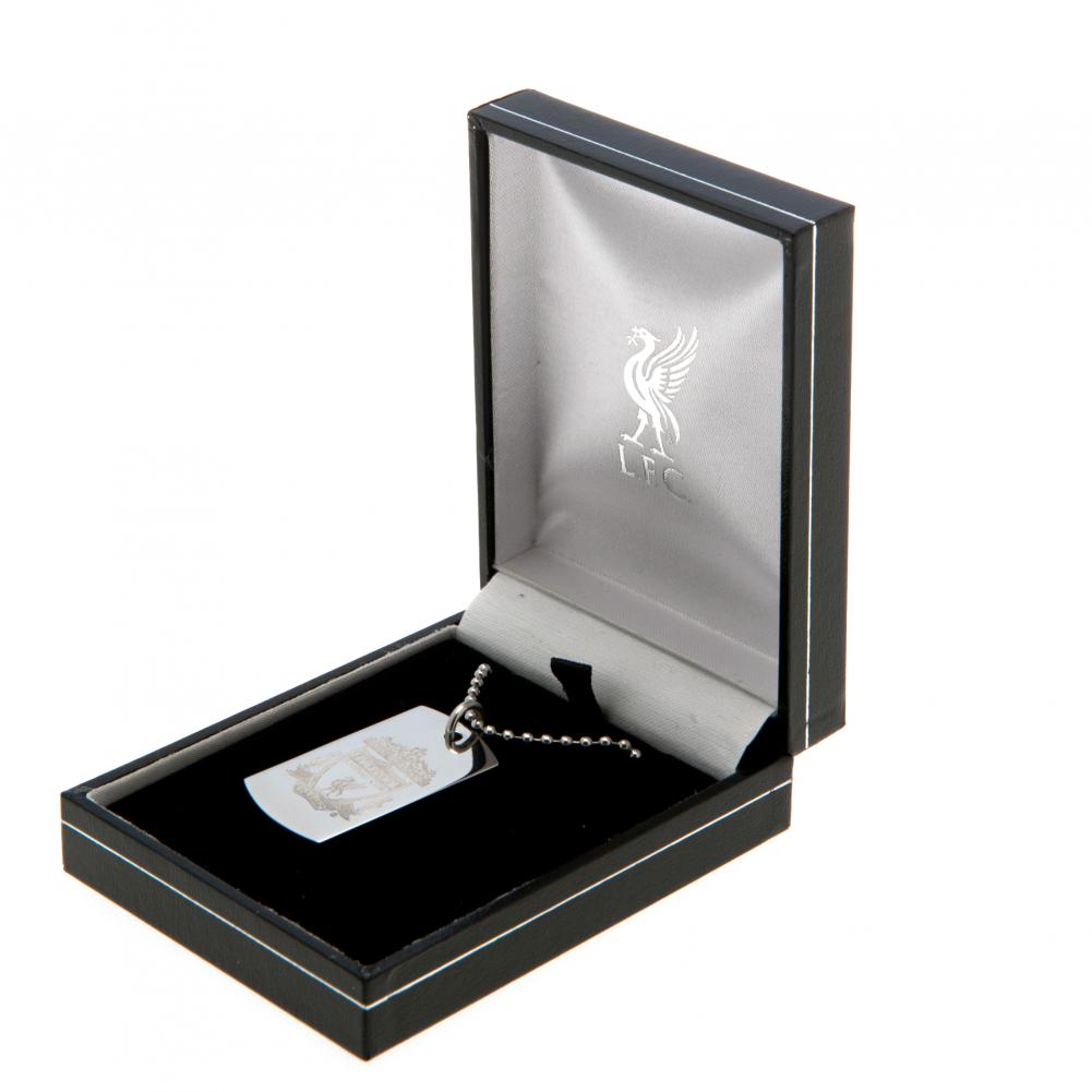 Liverpool FC Engraved Dog Tag & Chain