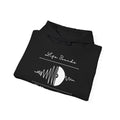 'Life Sounds Better on Vinyl' Men's Hoodie, size reference
