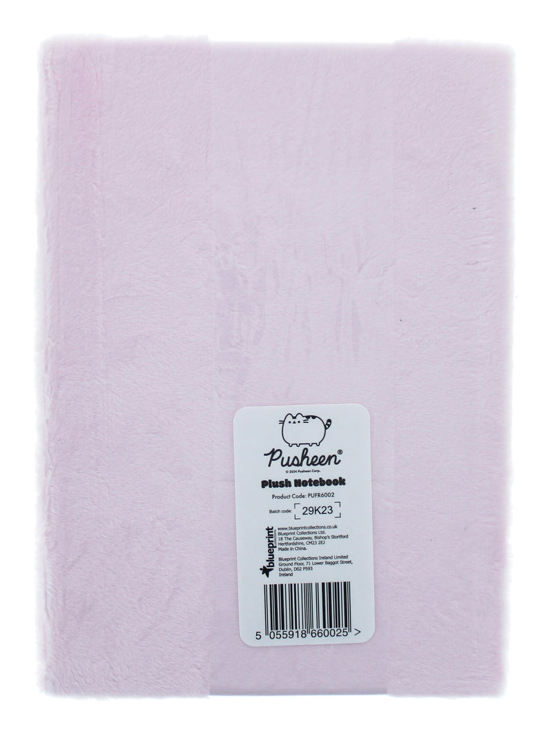 Pusheen Plush Notebook, rear view