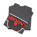 'Groovy' Men's T-Shirt, size reference