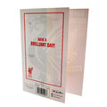 Liverpool FC Liverbird Birthday Card, side angle