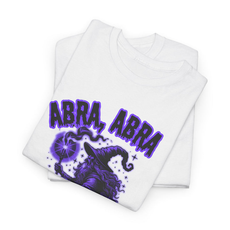 'Abracadabra' Halloween Band Lyric T-Shirt, in display