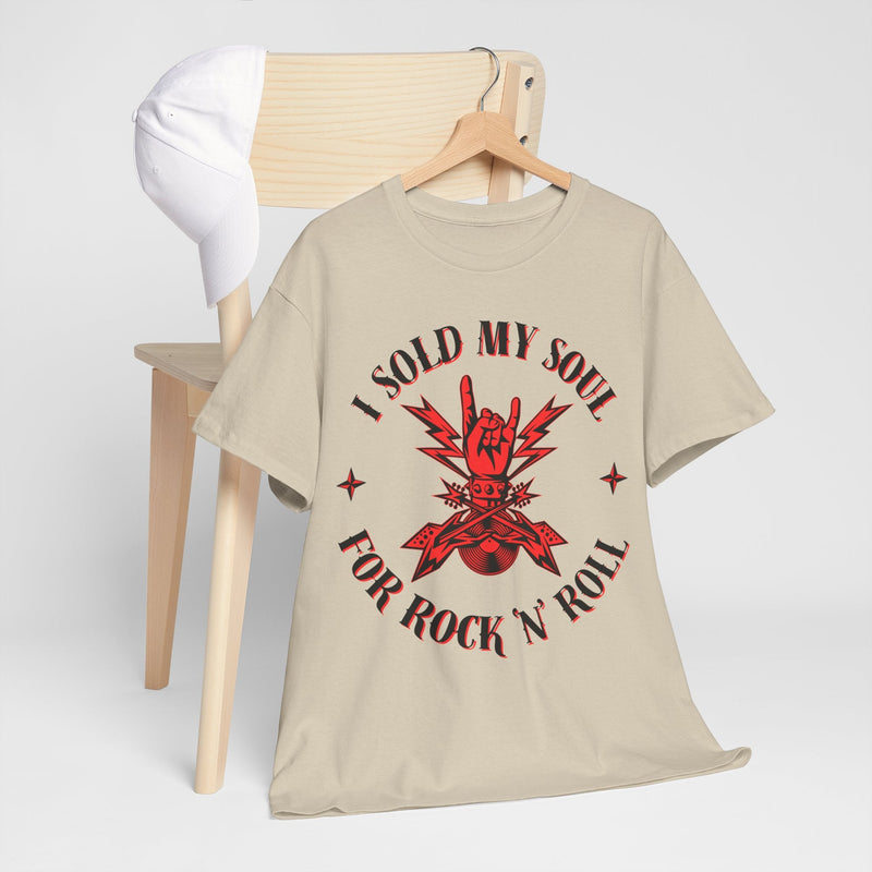 'I Sold My Soul for Rock 'n' Roll' T-Shirt, side angle