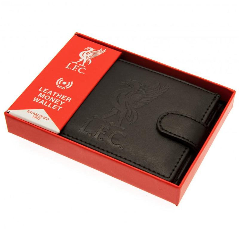 Liverpool FC rfid Anti Fraud Wallet, close-up detail
