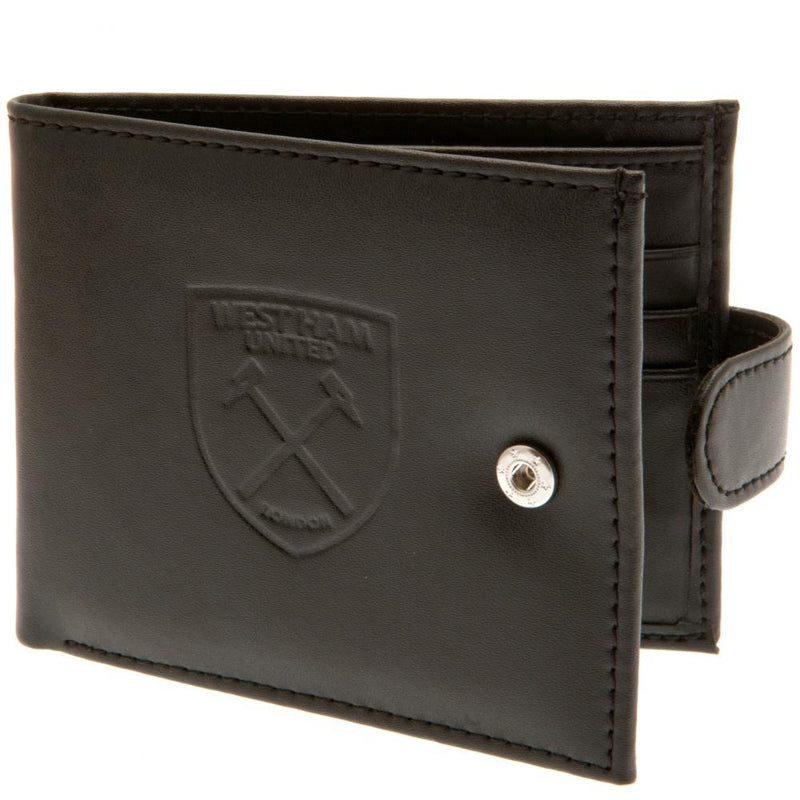 West Ham United FC rfid Anti Fraud Wallet, side angle