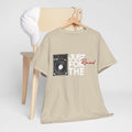 'Just for the Record' Men's Vinyl T-Shirt, showing reverse