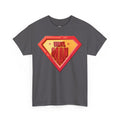'Vinyl Man' Men's Superhero T-Shirt, side angle