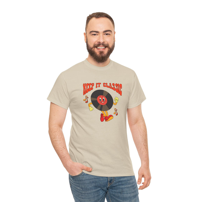 'Keep It Classic' Retro T-Shirt, side angle