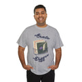 'Crate Digger' Vinyl Records Men's T-Shirt, in display