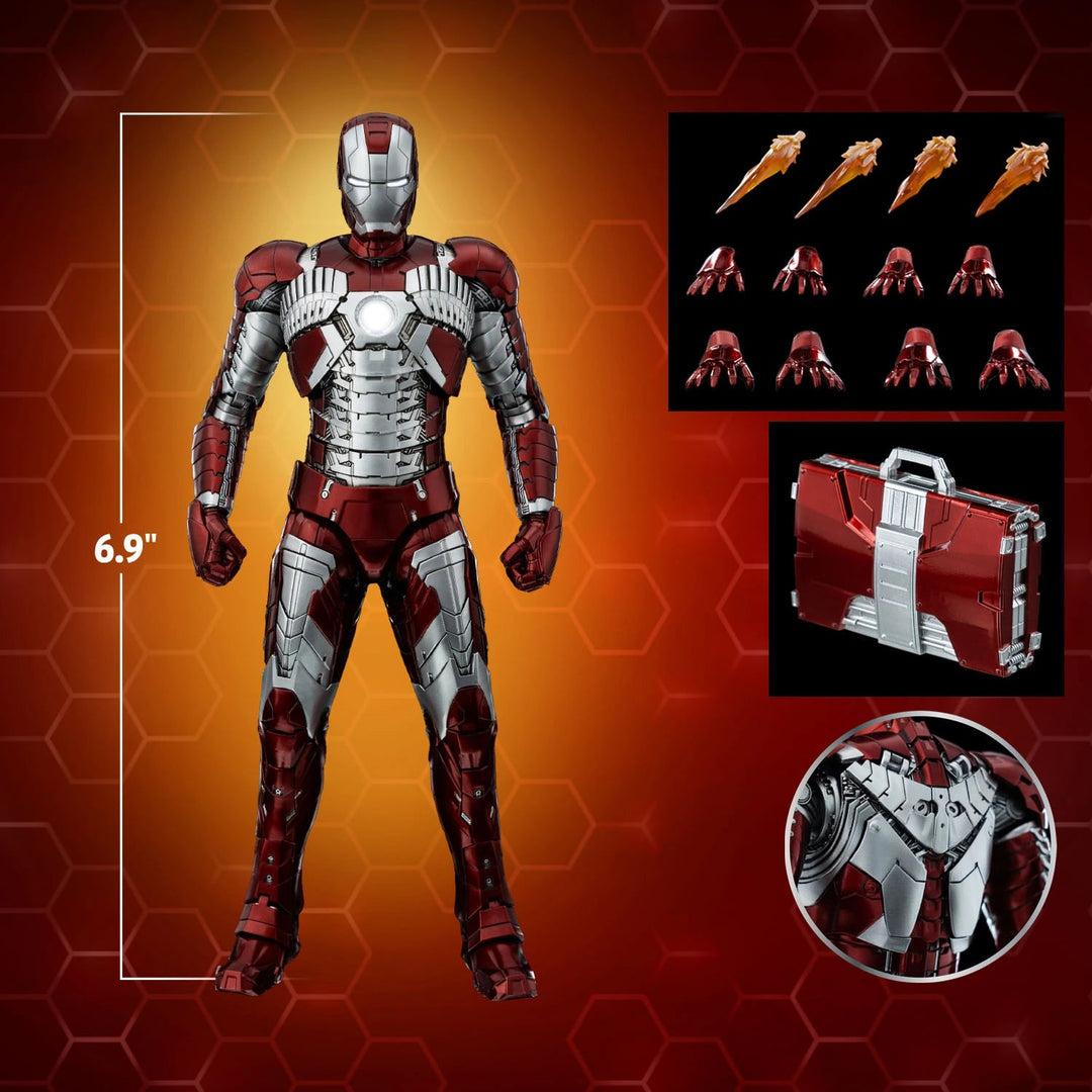 Avengers The Infinity Saga Threezero DLX Iron Man Mark V 1/12 Scale Figure - Infinity Collectables  - #tag1#