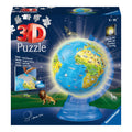 Light Up Children's World Map 180 Piece 3D Puzzle