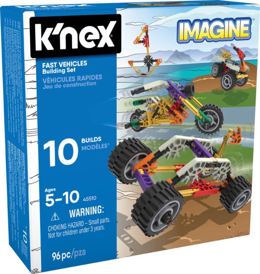 K'nex Beginner Fun Fast Vehicles 10 Model Building collectible from Abgee