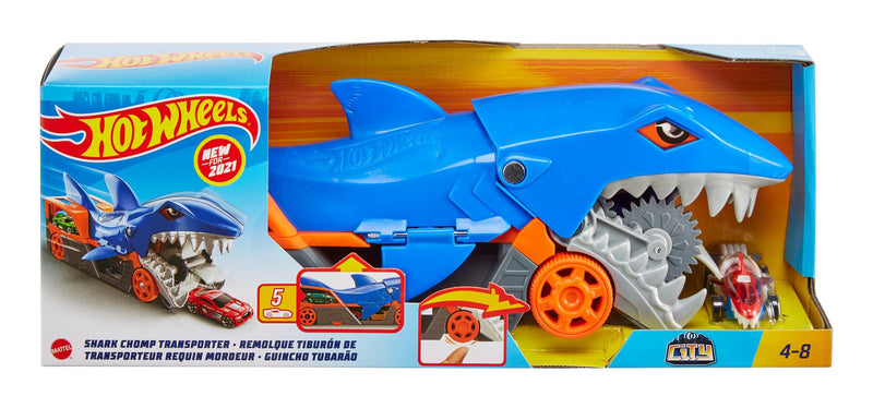 Hot Wheels City Shark Chomp Transporter - Image