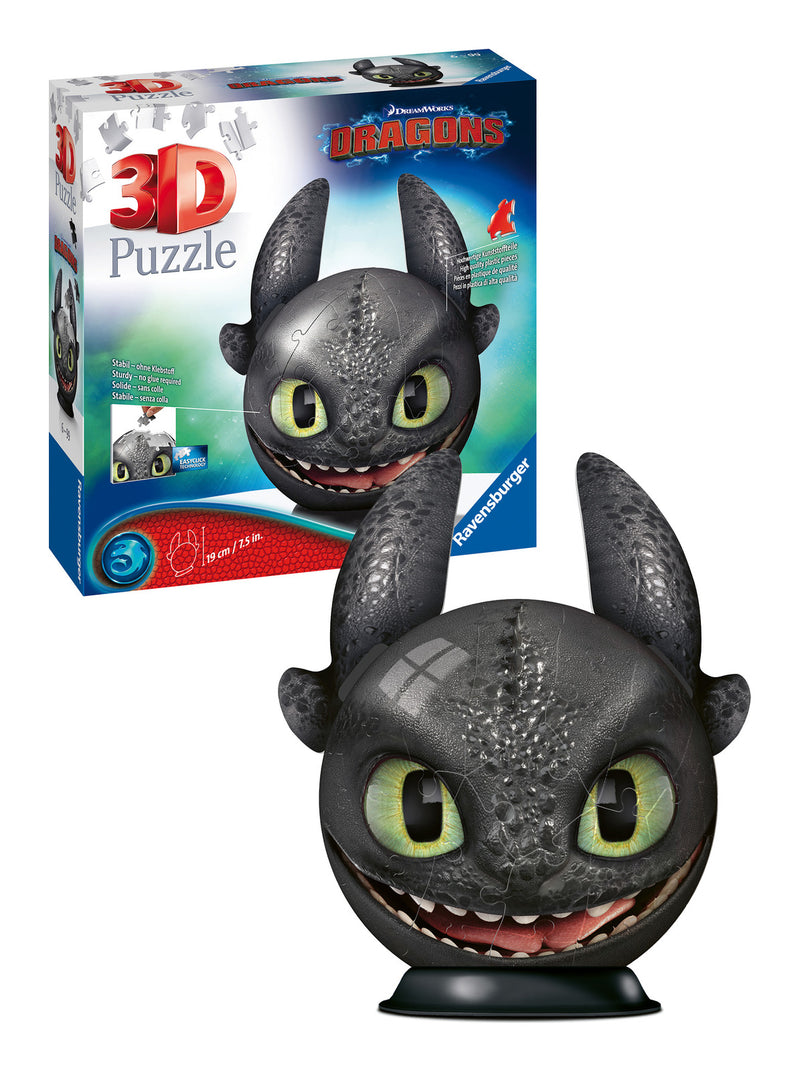How To Train Your Dragon w/Ears 72 Piece 3D Puzzle