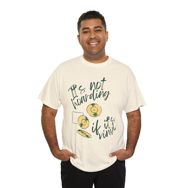 'It's Not Hoarding If It's Vinyl' Men's T-Shirt, packaging shot