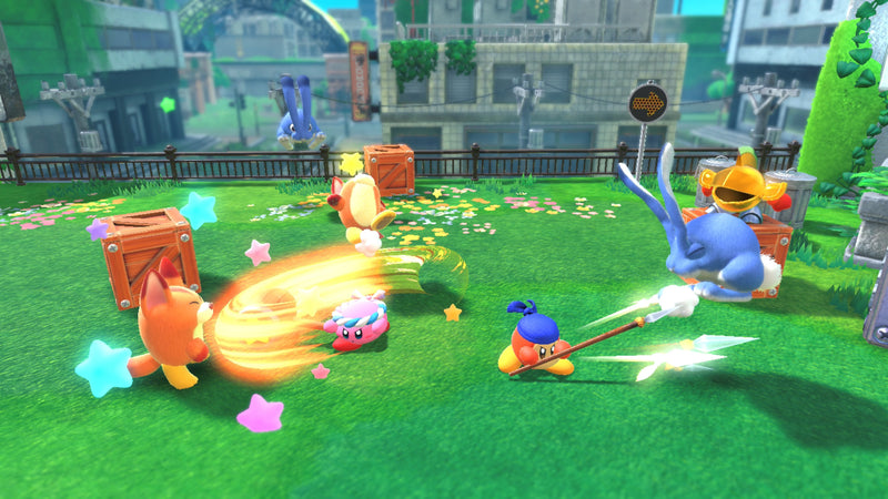 Kirby and the Forgotten Land Switch 2 Edition + Star-Crossed World - Nintendo Switch 2 close up detail