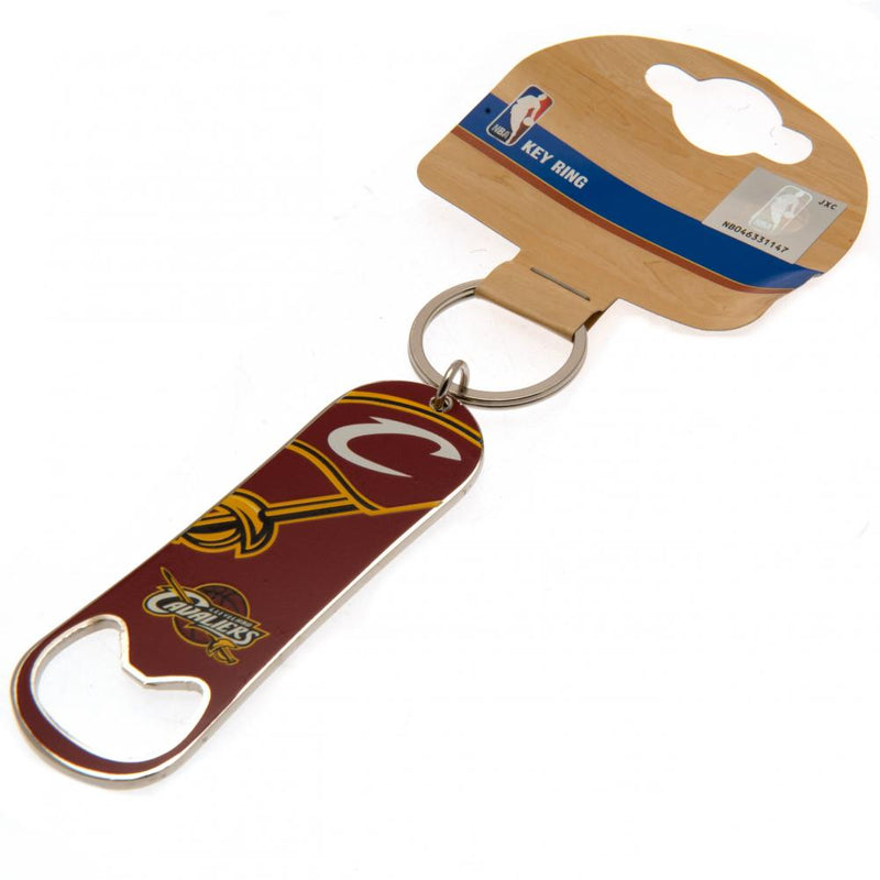 Cleveland Cavaliers Bottle Opener Keychain, side angle
