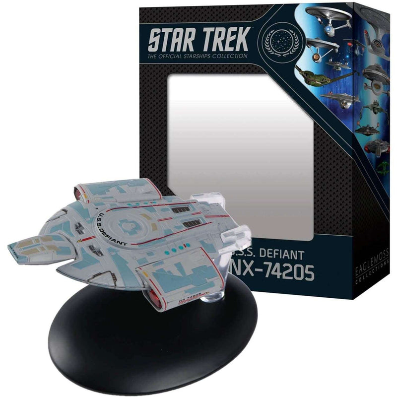 U.S.S. Defiant NX-74205 (Defiant-class) Diecast Model Ship (Eaglemoss / Star Trek), size reference