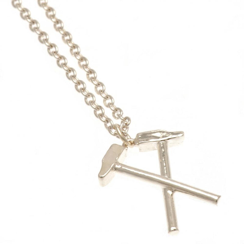 West Ham United FC Silver Plated Pendant & Chain HM, alternate view