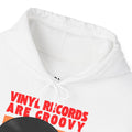'Vinyl Records Are Groovy' Men's Hoodie, packaging shot