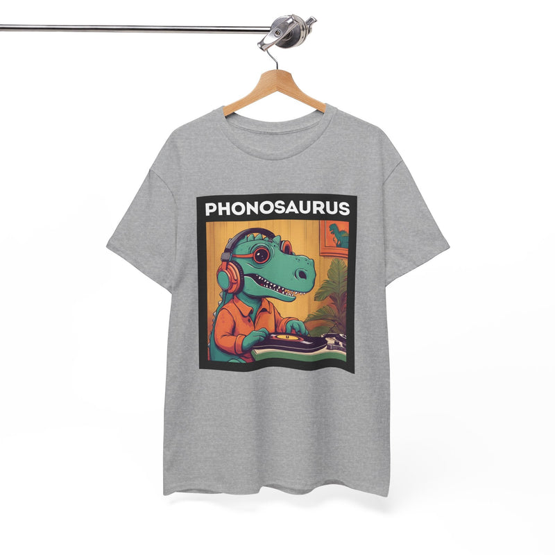'Phonosaurus' Men's Vinyl T-Shirt, alternate view