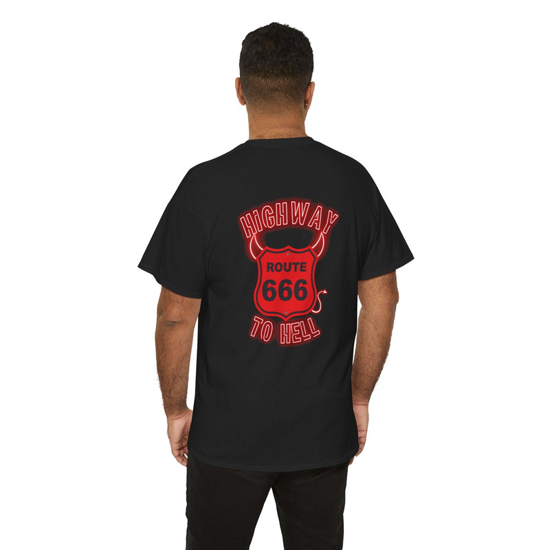 'Highway to Hell' Lyric T-Shirt, size reference