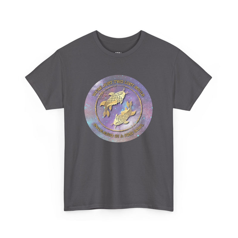 'Lost Souls' Celestial Fish Lyric T-Shirt, close-up detail