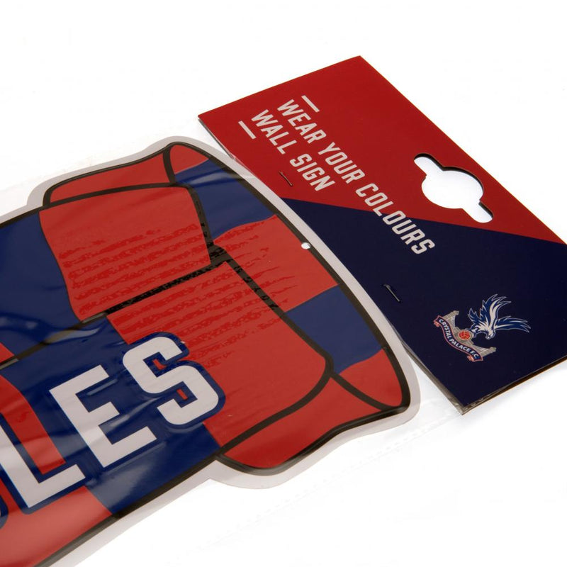 Crystal Palace FC Show Your Colours Sign, side angle