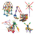 K'nex 408 Piece 80 Model Deluxe Set with Bag, side angle