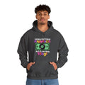 'Money Can't Buy Happiness, But It Can Buy Vinyl' Men's Hoodie, close-up detail