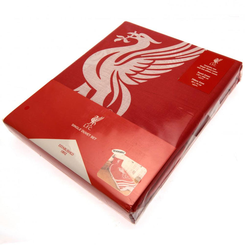 Liverpool FC Pulse Single Duvet Set, side angle