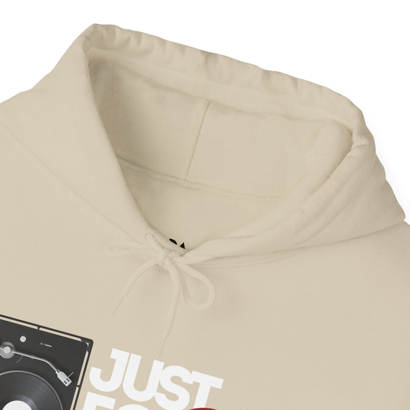 'Just for the Record' Men's Hoodie, in display