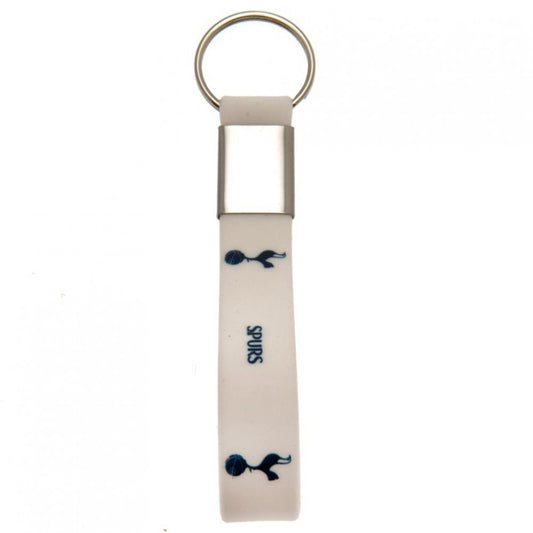 Tottenham Hotspur FC White Silicone Keyring, alternate view
