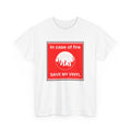 'In Case of Fire, Save My Vinyl' T-Shirt, product detail
