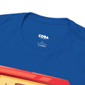 'Vinyl Man' Men's Superhero T-Shirt, rear view