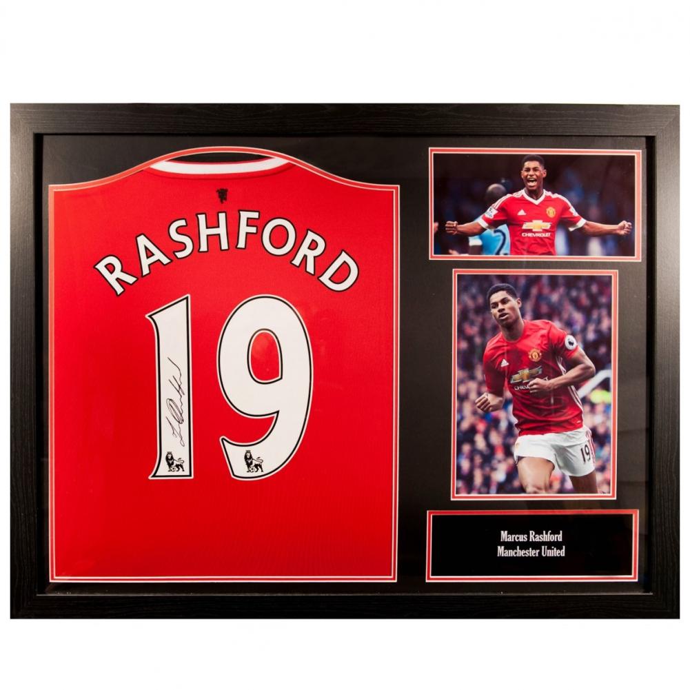Manchester United FC Rashford Framed Signed Shirt