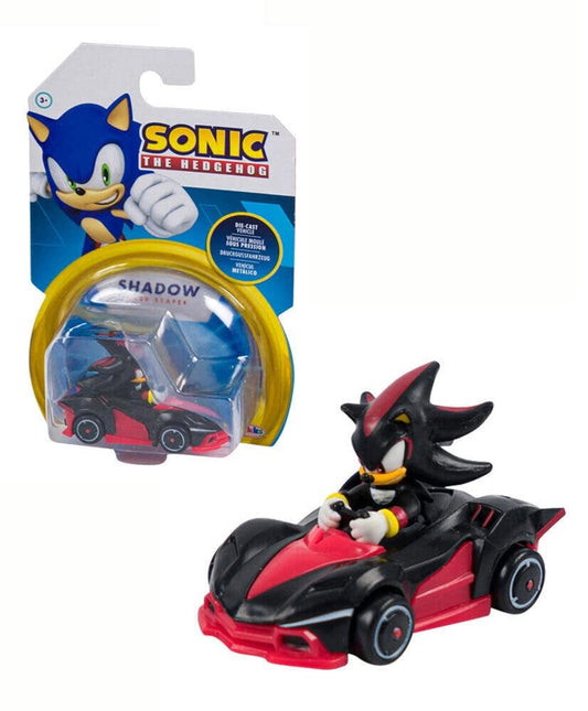 Sonic The Hedghog Shadow Rev it Racer 2.5" Figure & Toy Vehicle