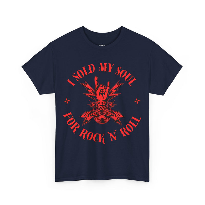 'I Sold My Soul for Rock 'n' Roll' T-Shirt, close-up detail