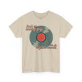'Just an Analog Guy, In a Digital World' Men's T-Shirt, size reference