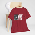 'Just for the Record' Men's Vinyl T-Shirt, side angle