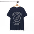 'I'm Not a Hoarder, I'm a Hero' Men's Vinyl T-Shirt, side angle