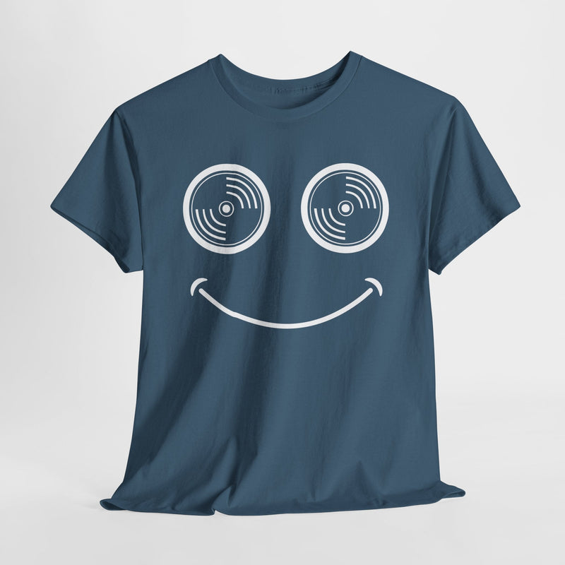Vinyl Makes Me Happy Men's T-Shirt, in display