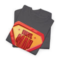 'Vinyl Man' Men's Superhero T-Shirt, rear view