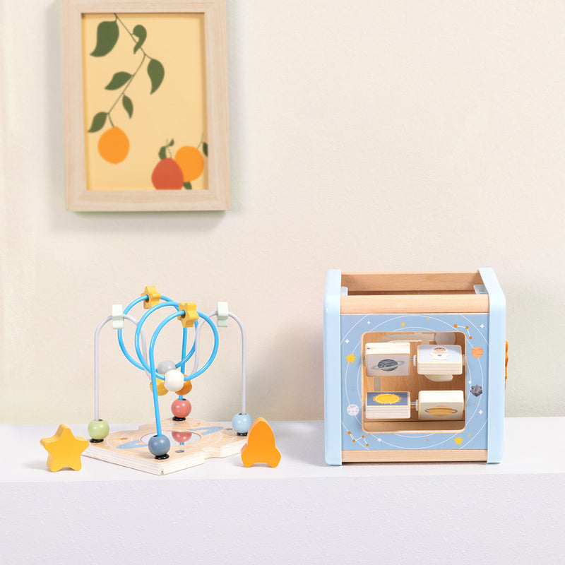 Wooden Play Cube - Space