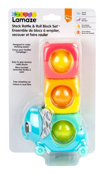 Lamaze Stack Rattle & Roll Block Set