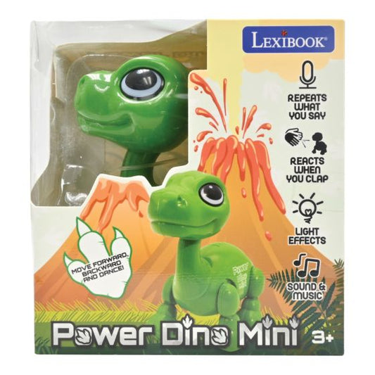 Power Dino Mini Dinosaur Robot With Lights & Sounds