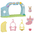 Sylvanian Families Nursery Swing Toy Playset for Ages 3 and Up, rear view