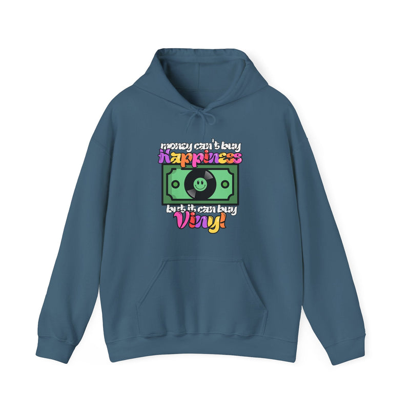 'Money Can't Buy Happiness, But It Can Buy Vinyl' Men's Hoodie, additional view
