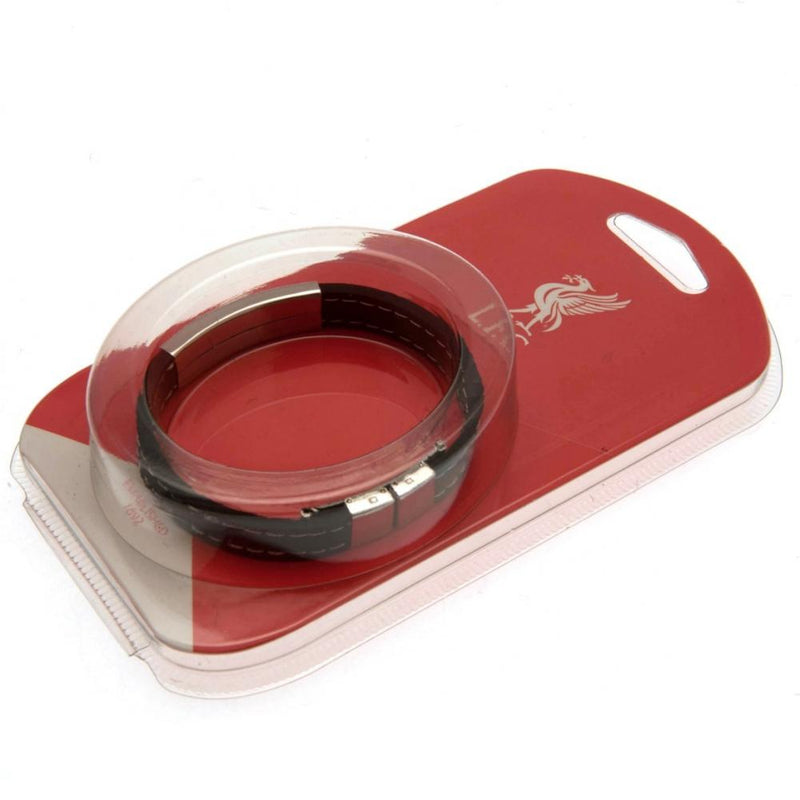 Liverpool FC Stitched Silicone Bracelet, side angle